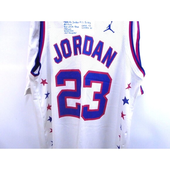 Nike Air Jordan #23 Jumpman Stars Basketball Mens Jersey (MED) & Shorts( Large) - Picture 10 of 15